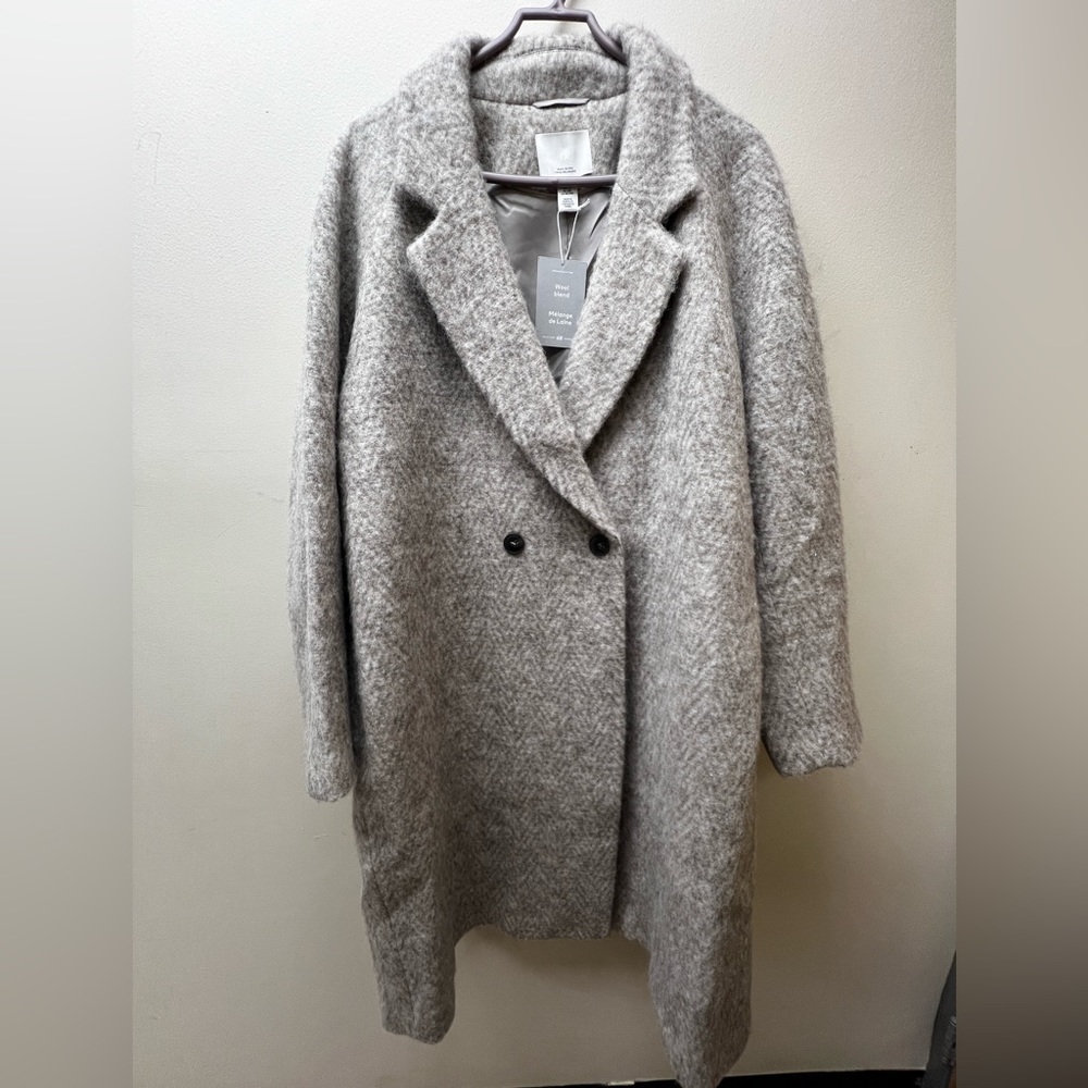 H&M Wool Blend Trench Coat